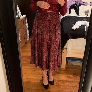 Vintage Tea Length Skirt